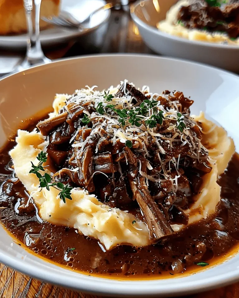 Short Rib Ragu with Parmesan Mashed Potatoes