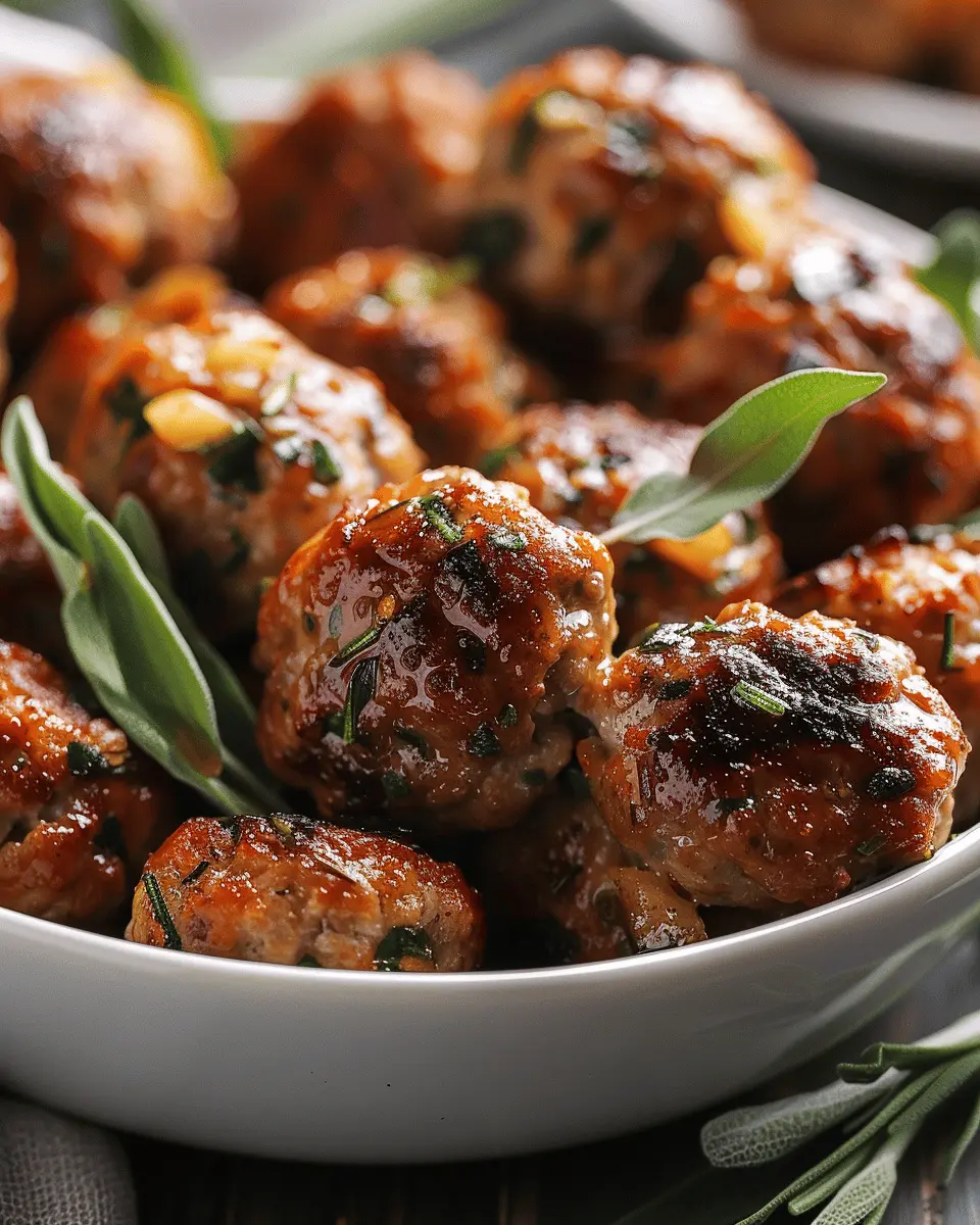Apple and Sage Turkey Meatballs: Juicy Comfort Food at Home