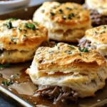 Baked French Dip Biscuits