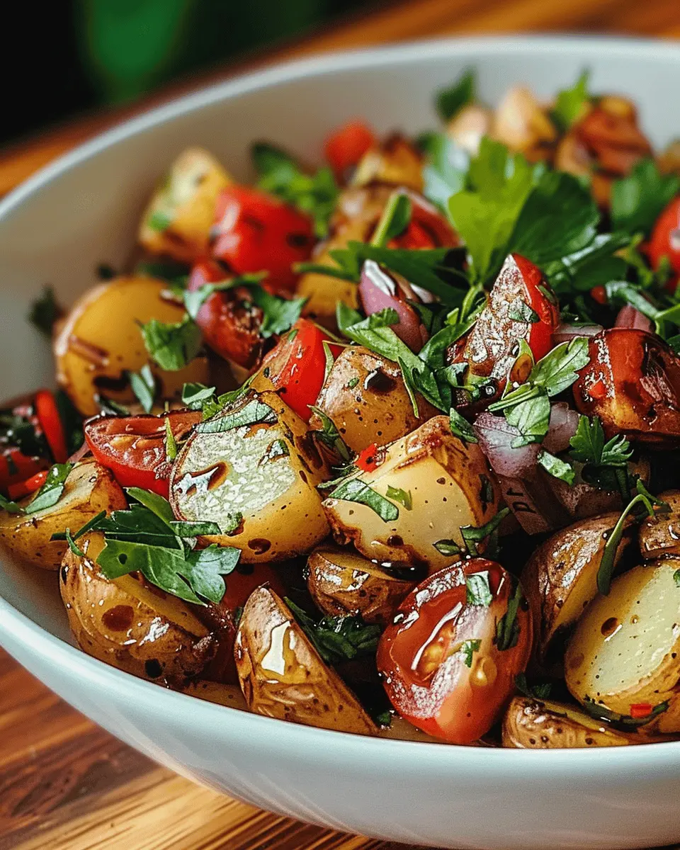 Balsamic Potato Salad: Easy Recipe with Turkey Bacon Twist
