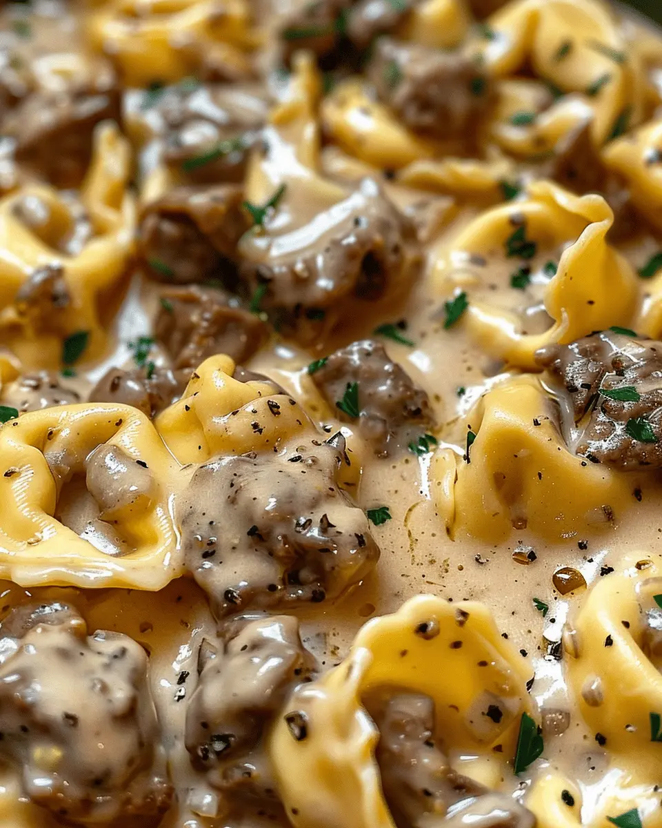 Cheesesteak Tortellini in Creamy Provolone Sauce: Indulgent Comfort Food