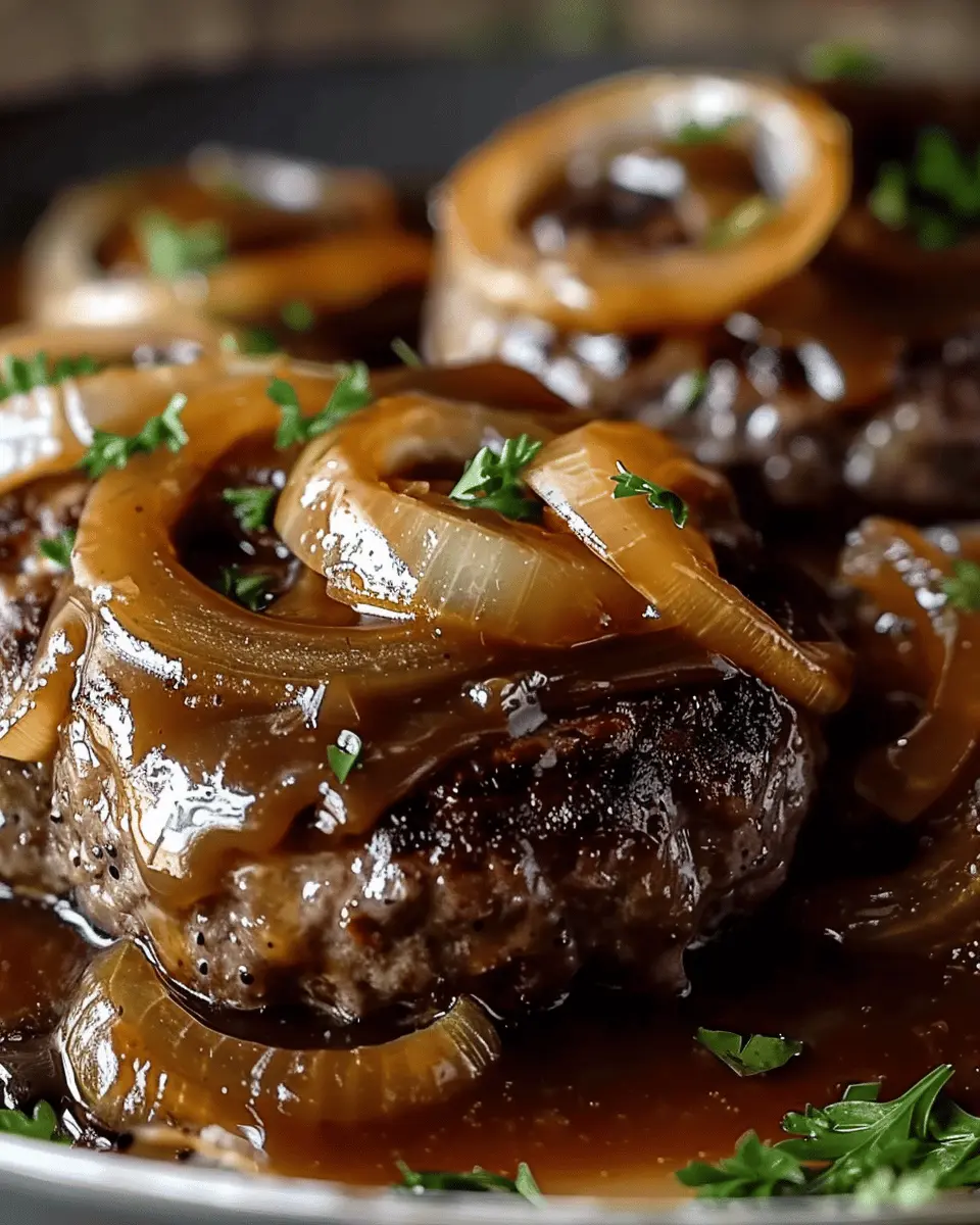 Hamburger Steak with Onions and Gravy: A Comforting Family Classic
