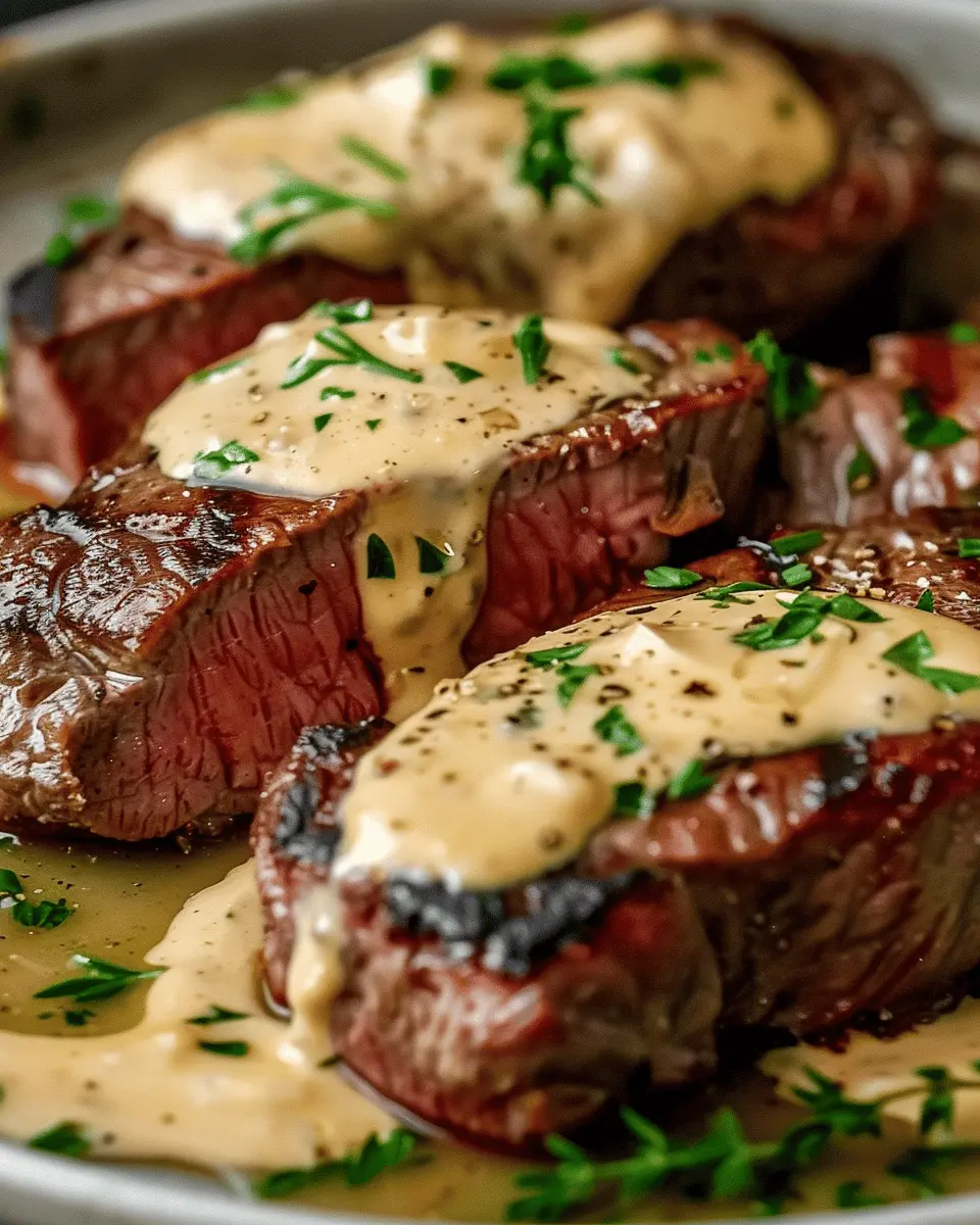 Juicy Steak with Creamy Garlic Sauce: An Easy Gourmet Delight