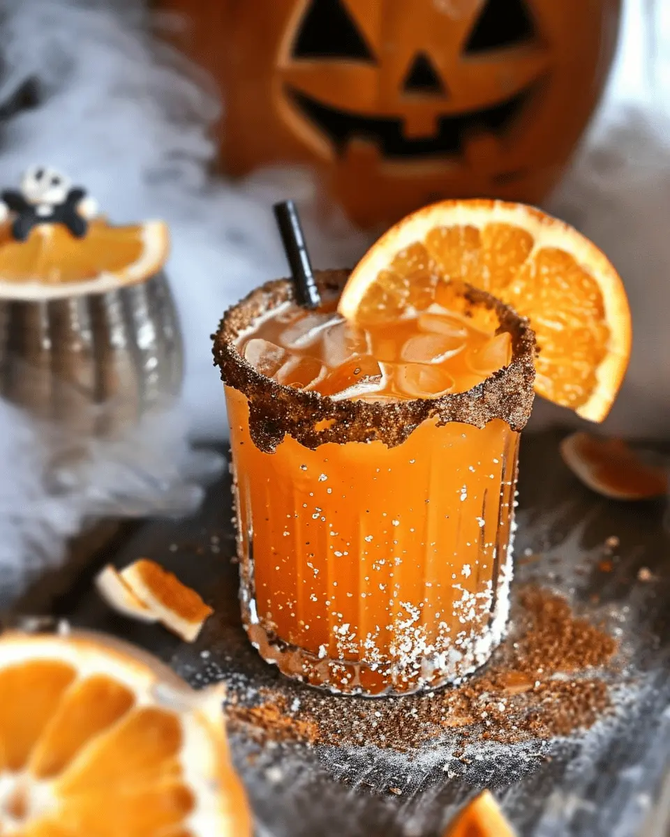 Orange Pop Halloween Drink: Easy Tequila Hallo-Rita Margarita Recipe