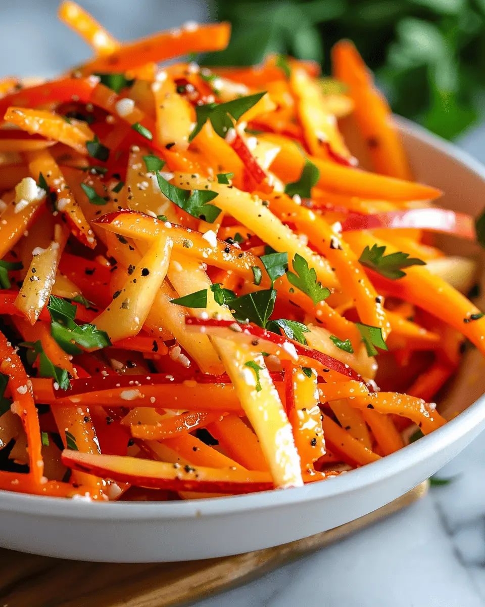 Carrot Apple Salad: A Fresh, Easy Twist for Your Dinner Table
