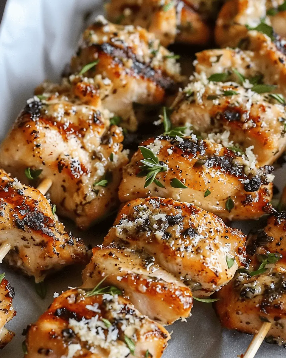 Ranch Garlic Parmesan Chicken Skewers: Juicy, Easy Family Delight