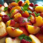 Summer Peach Fruit Salad