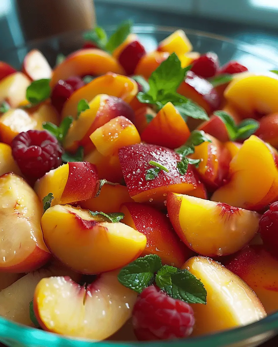 Summer Peach Fruit Salad: The Best Juicy Recipe for Refreshing Warm Days