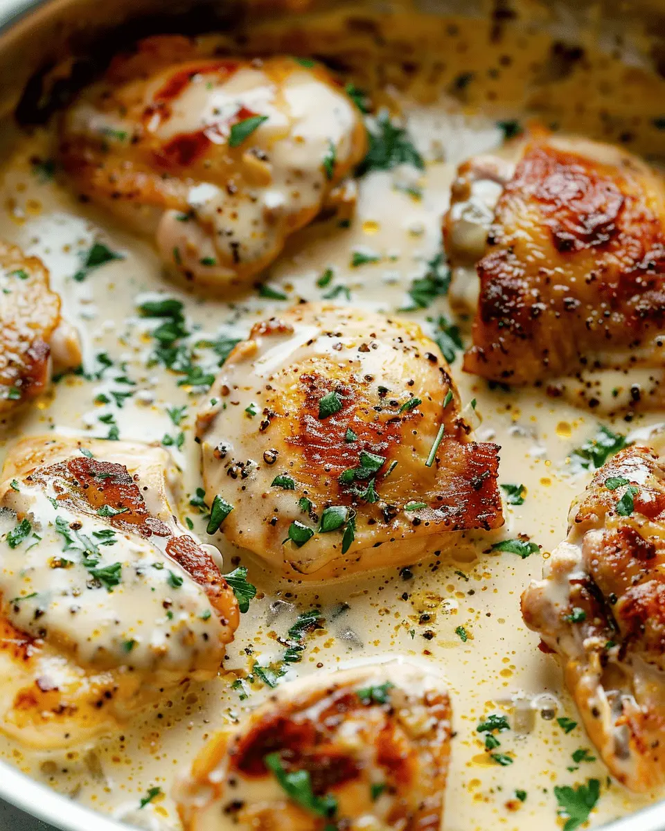Creamy Oven Baked Chicken Thighs: A Delightfully Easy Recipe