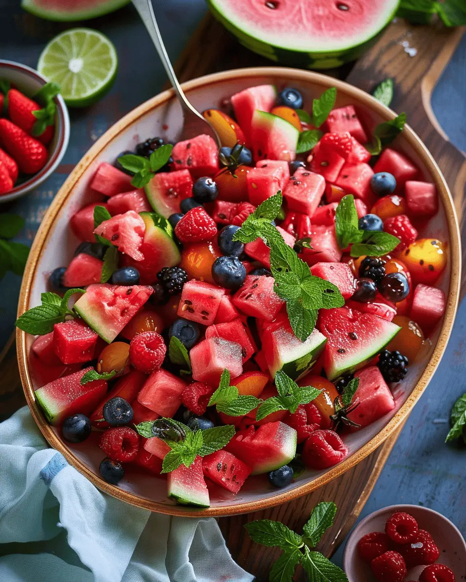 Watermelon Fruit Salad: The Juicy Summer Delight You Need