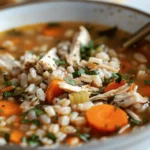 Crockpot Chicken and Barley Soup