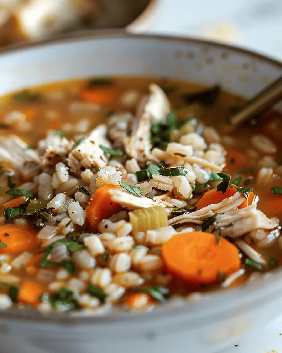 Crockpot Chicken and Barley Soup: Best Comfort in a Bowl