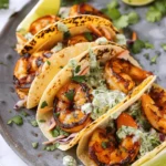 Cilantro Lime Shrimp Tacos with Creamy Slaw