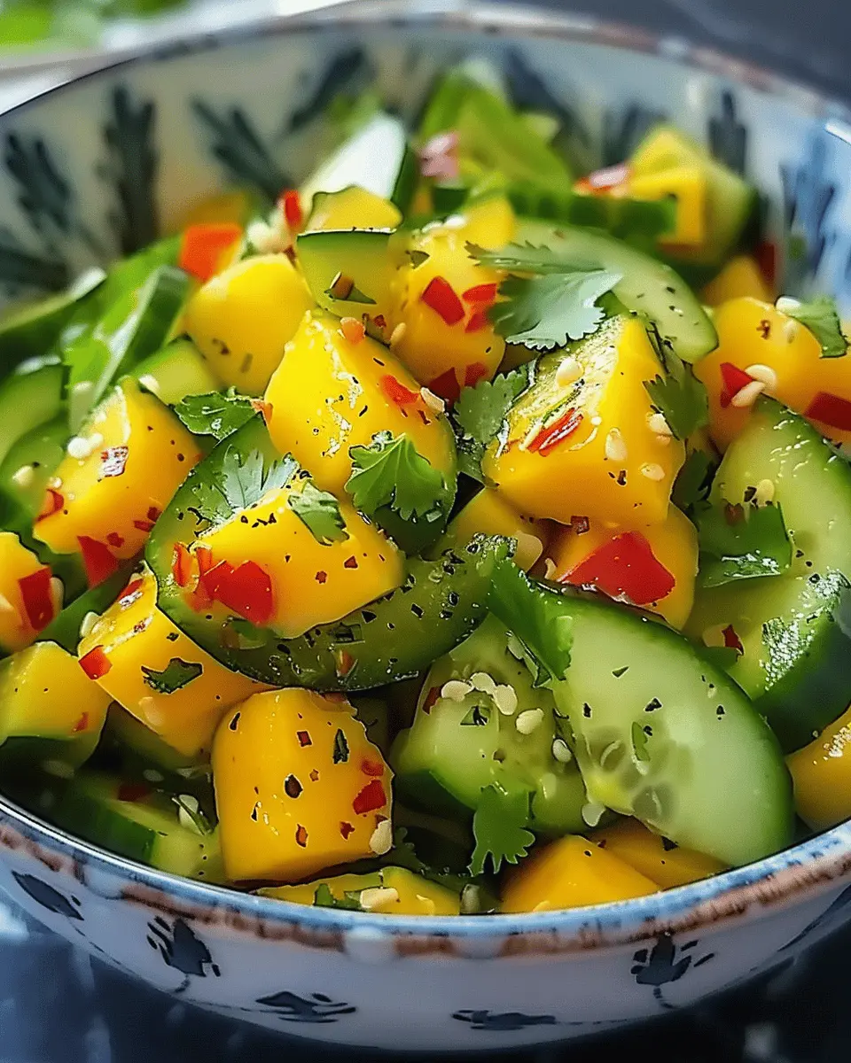 Thai Mango Cucumber Salad: A Refreshing and Easy Summer Delight