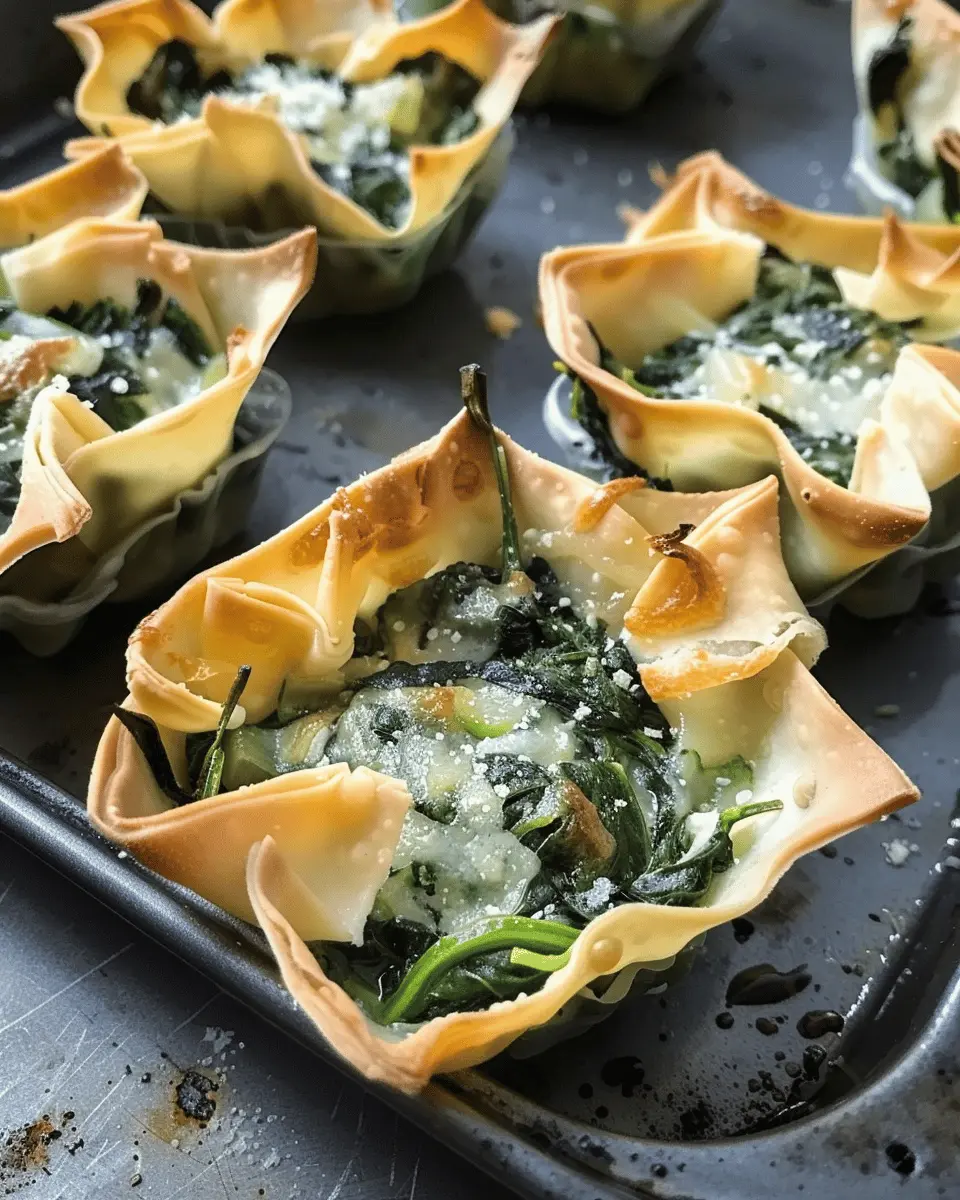 Spinach and Artichoke Wonton Cups: A Healthy, Delicious Twist