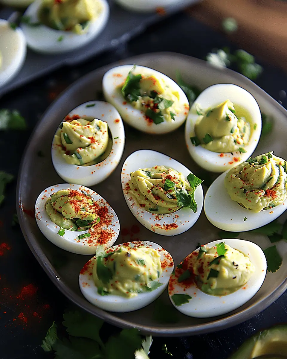 Avocado Deviled Eggs: Easy & Flavorful Turkey Bacon Twist