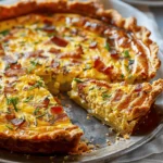 Hash Brown Crust Bacon and Cheddar Quiche