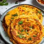 Masoor Dal Chilla | Savory Red Lentil Pancakes