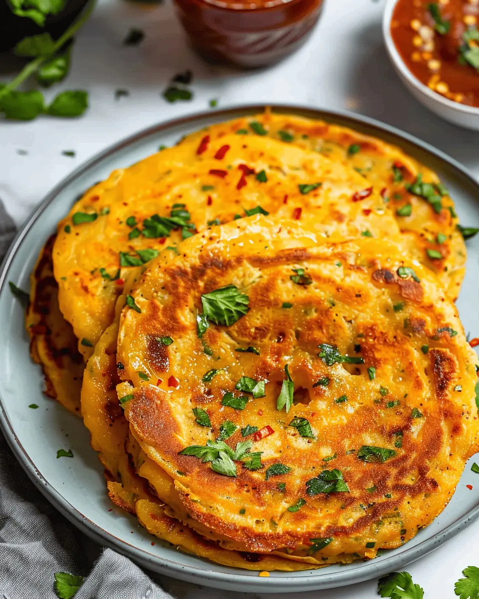 Masoor Dal Chilla: Easy Savory Red Lentil Pancakes Recipe