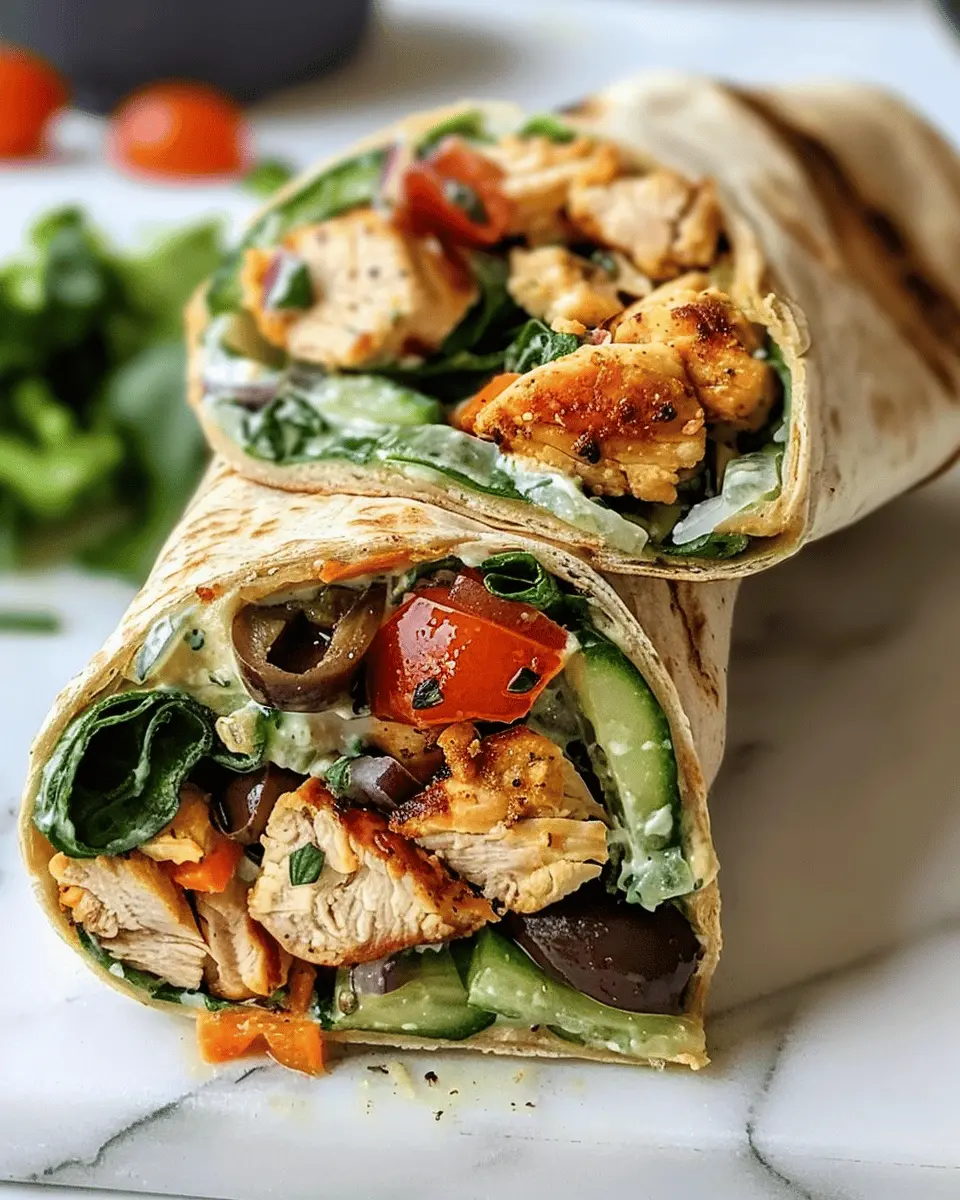 Mediterranean Chicken Wraps: Easy, Flavorful, and Healthy Delight