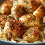 Garlic Butter Chicken Bites with Creamy Parmesan Pasta: An Incredible 7-Step Recipe