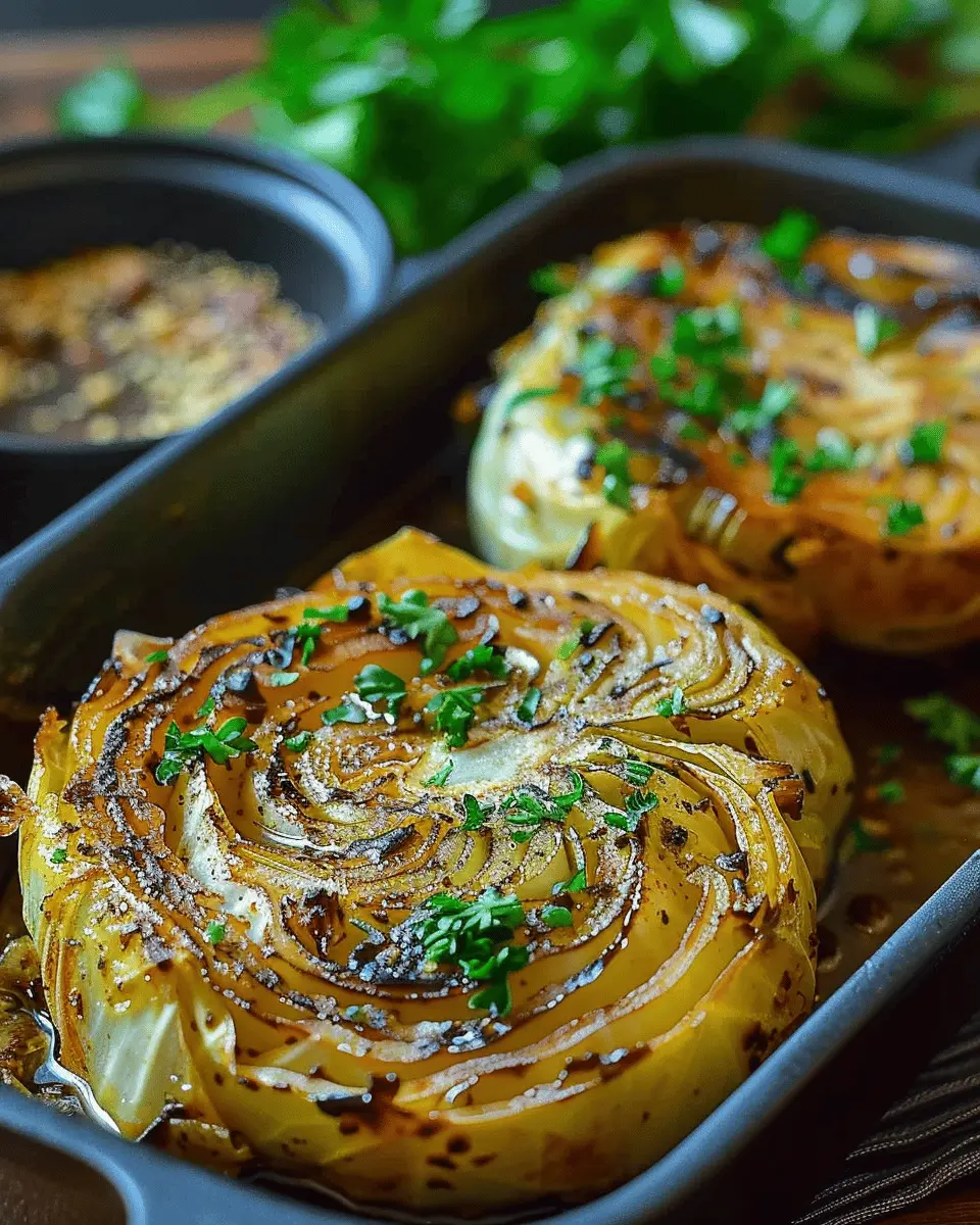 Oven Roasted Garlic Cabbage Steaks: Easy & Delicious Weeknight Veggies