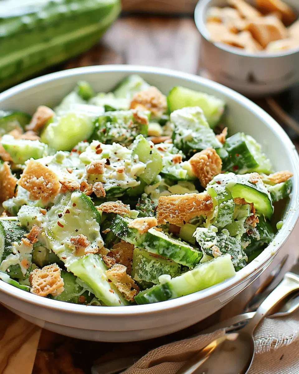 Cucumber Caesar Salad