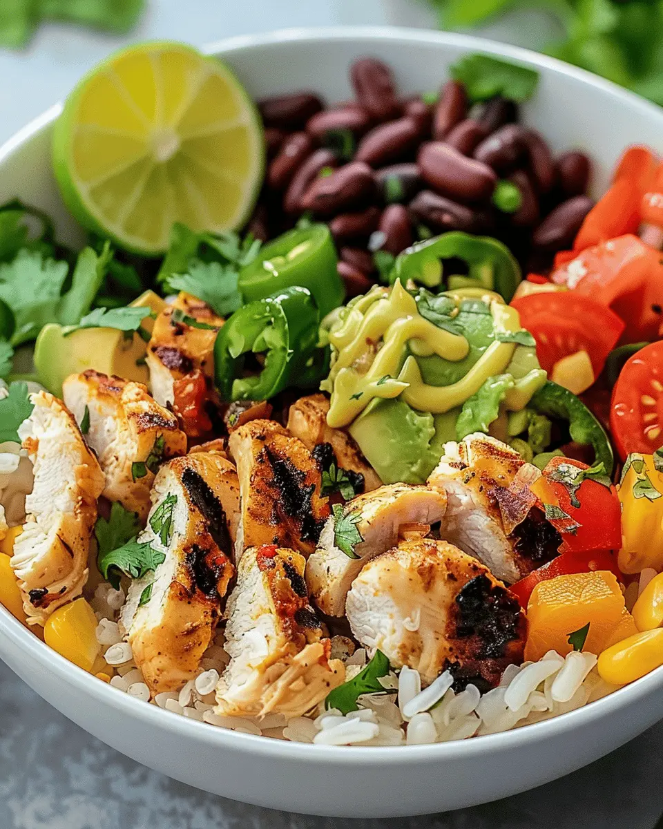 Easy Low-Calorie Chicken Burrito Bowl for Healthy Weeknight Dinners