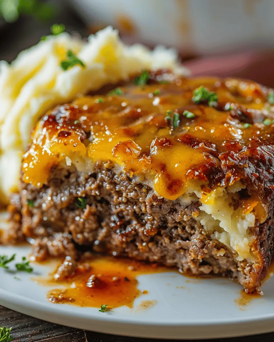 Meatloaf with Mashed Potatoes and Cheese: A Juicy Family Favorite
