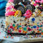 No-Bake Funfetti Oreo Icebox Cake