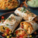 Cheesy Rotisserie Chicken Burritos