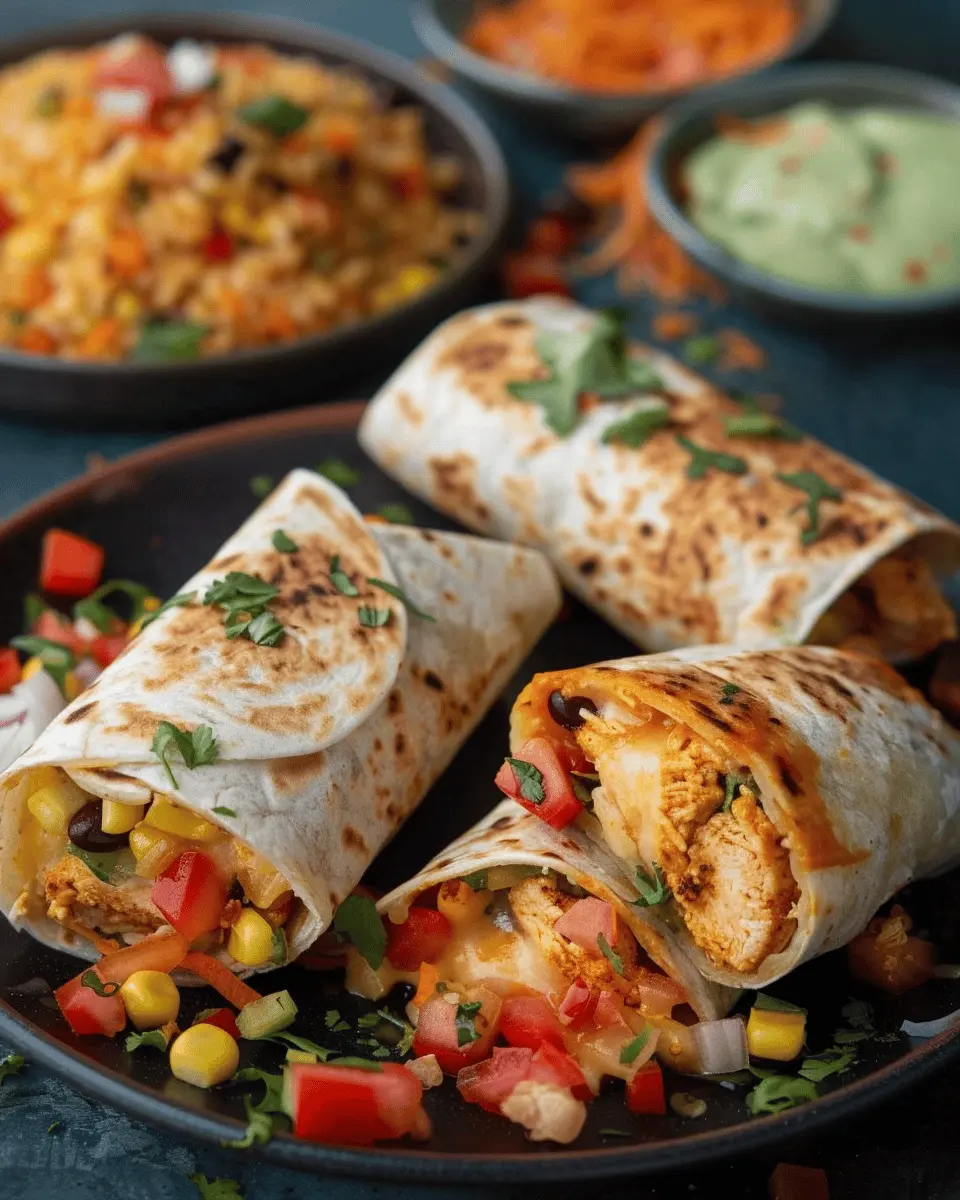 Cheesy Rotisserie Chicken Burritos: Easy Weeknight Delight