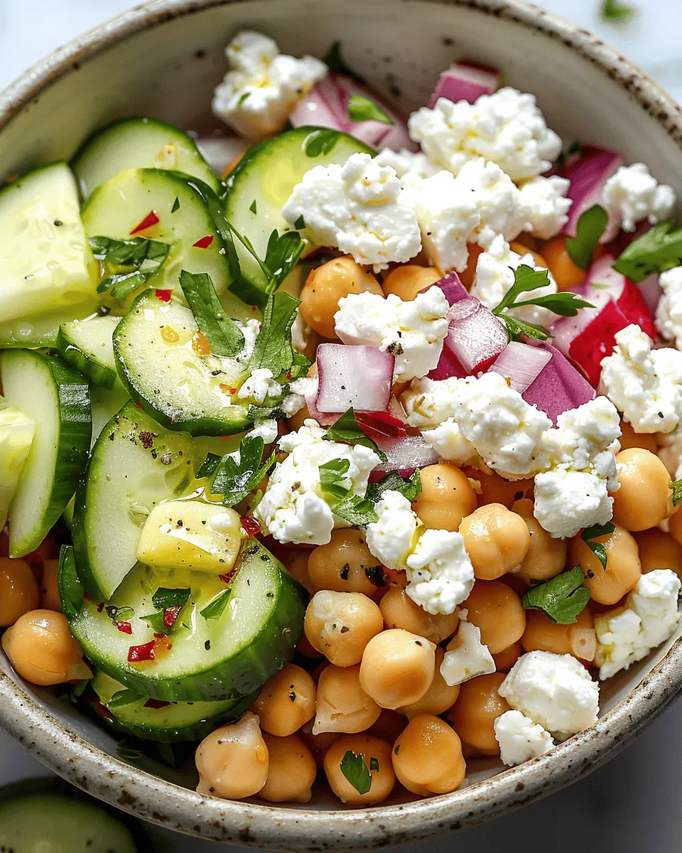 Cottage Cheese and Chickpea Salad: A Fresh and Easy Delight