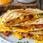 Bacon Egg and Cheese Breakfast Quesadillas