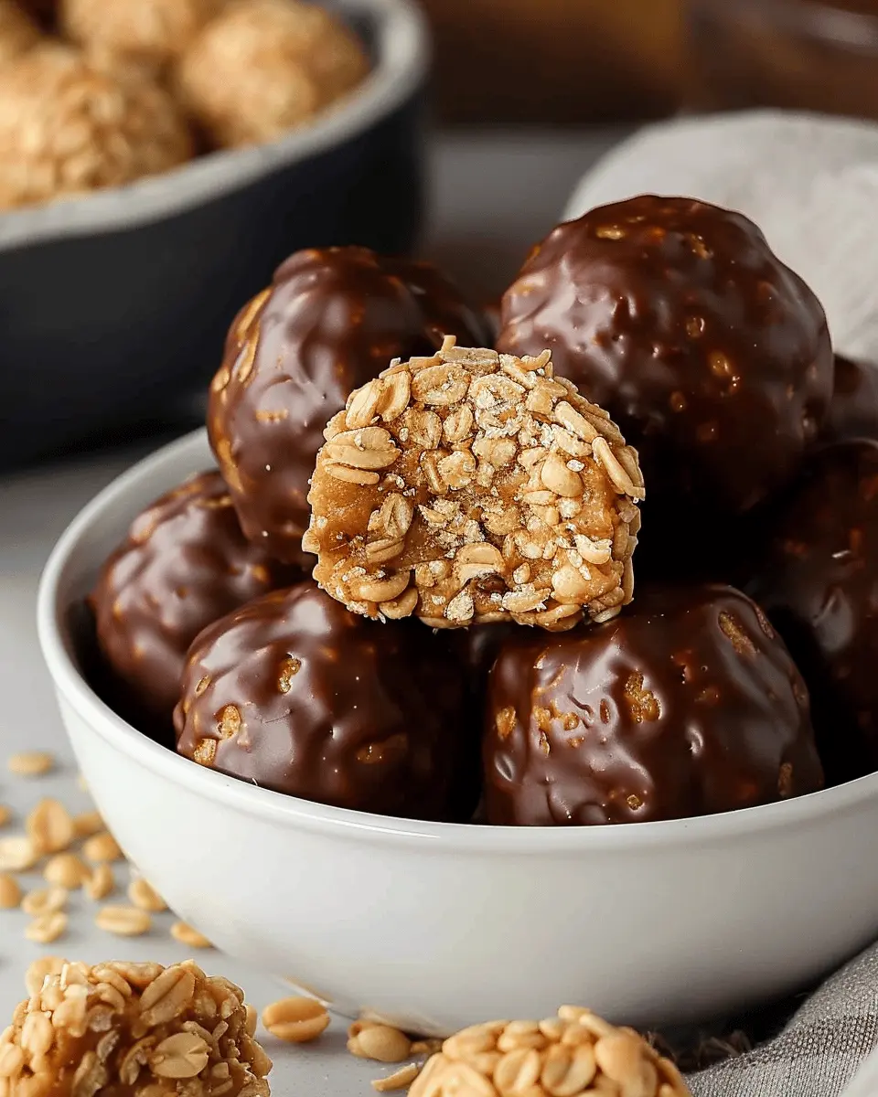 Peanut Butter Balls with Rice Krispies: Easy No-Bake Treats