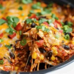 Crockpot Chicken Enchilada Casserole