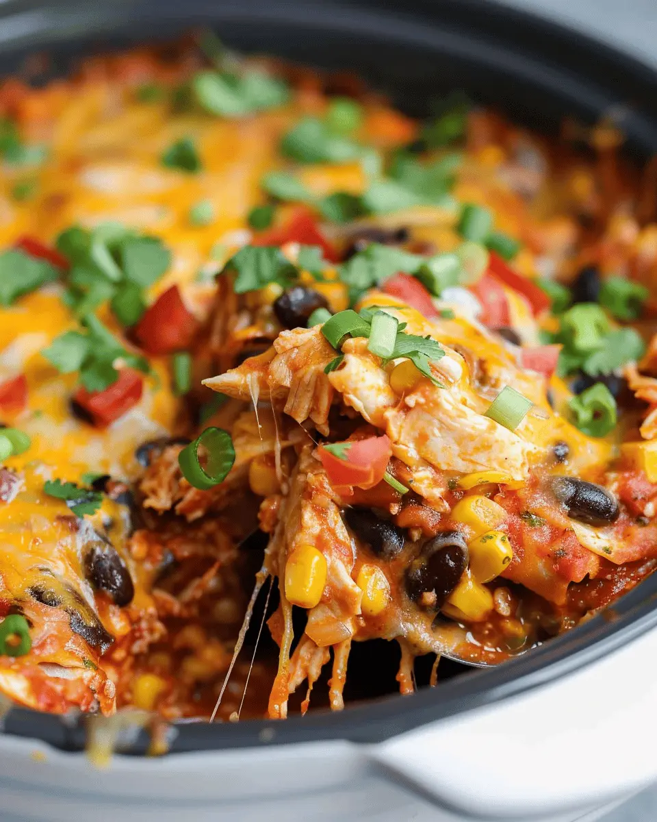 Crockpot Chicken Enchilada Casserole: Easy Family Comfort Food