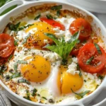 Baked Feta Eggs