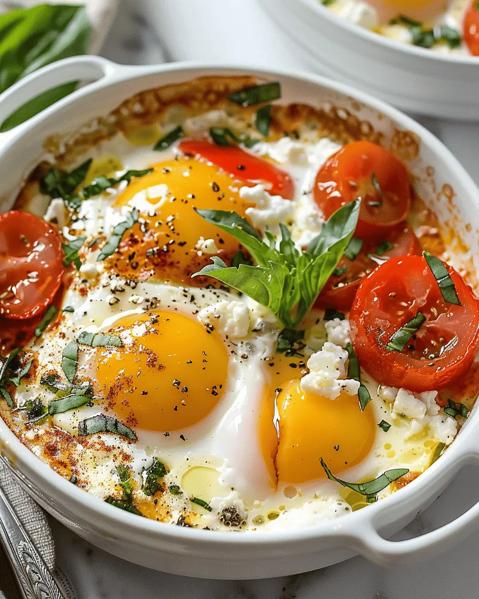 Baked Feta Eggs: A Deliciously Easy Breakfast Upgrade with Turkey Bacon