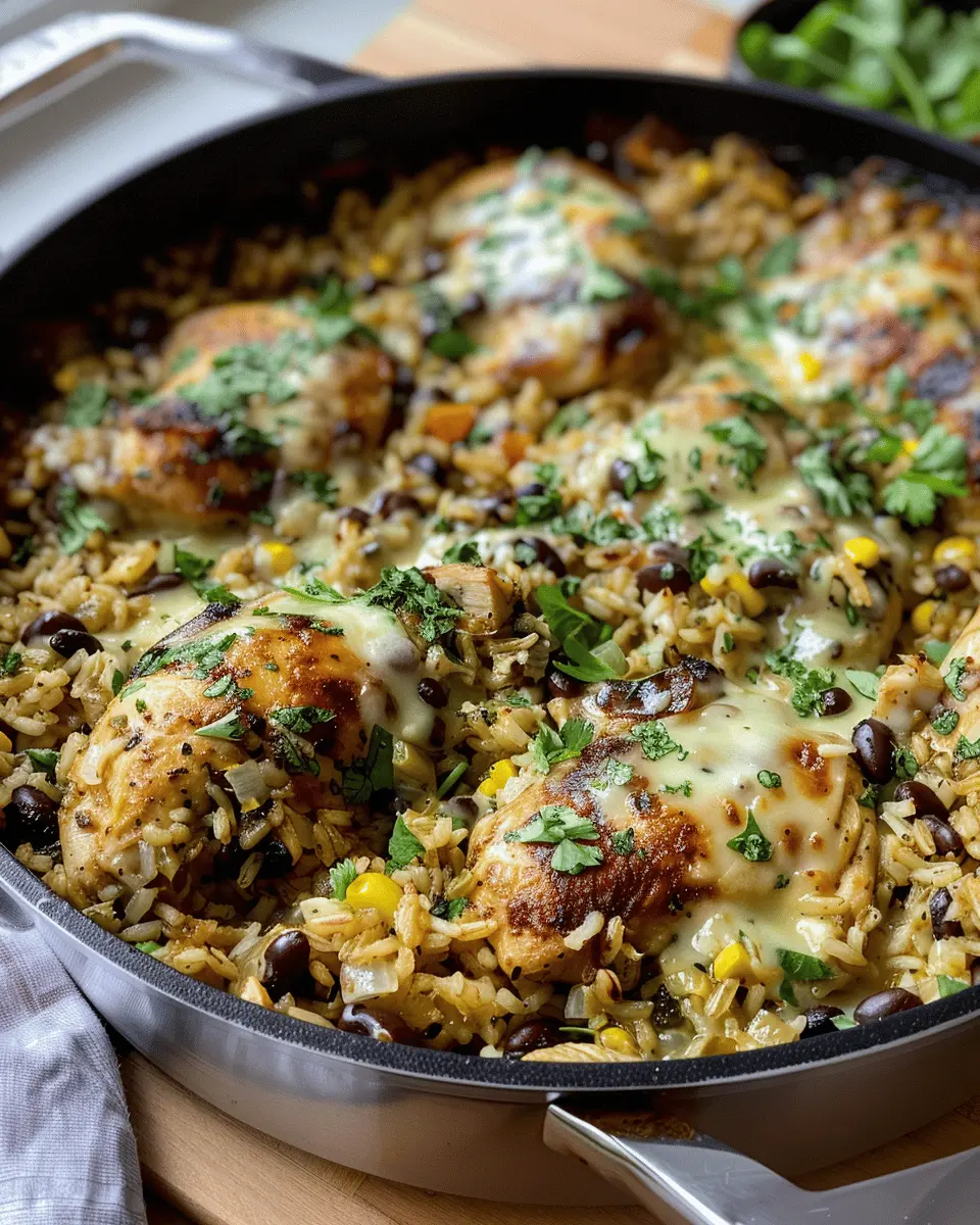 Salsa Verde Chicken Rice Skillet: Easy One-Pan Delight for All