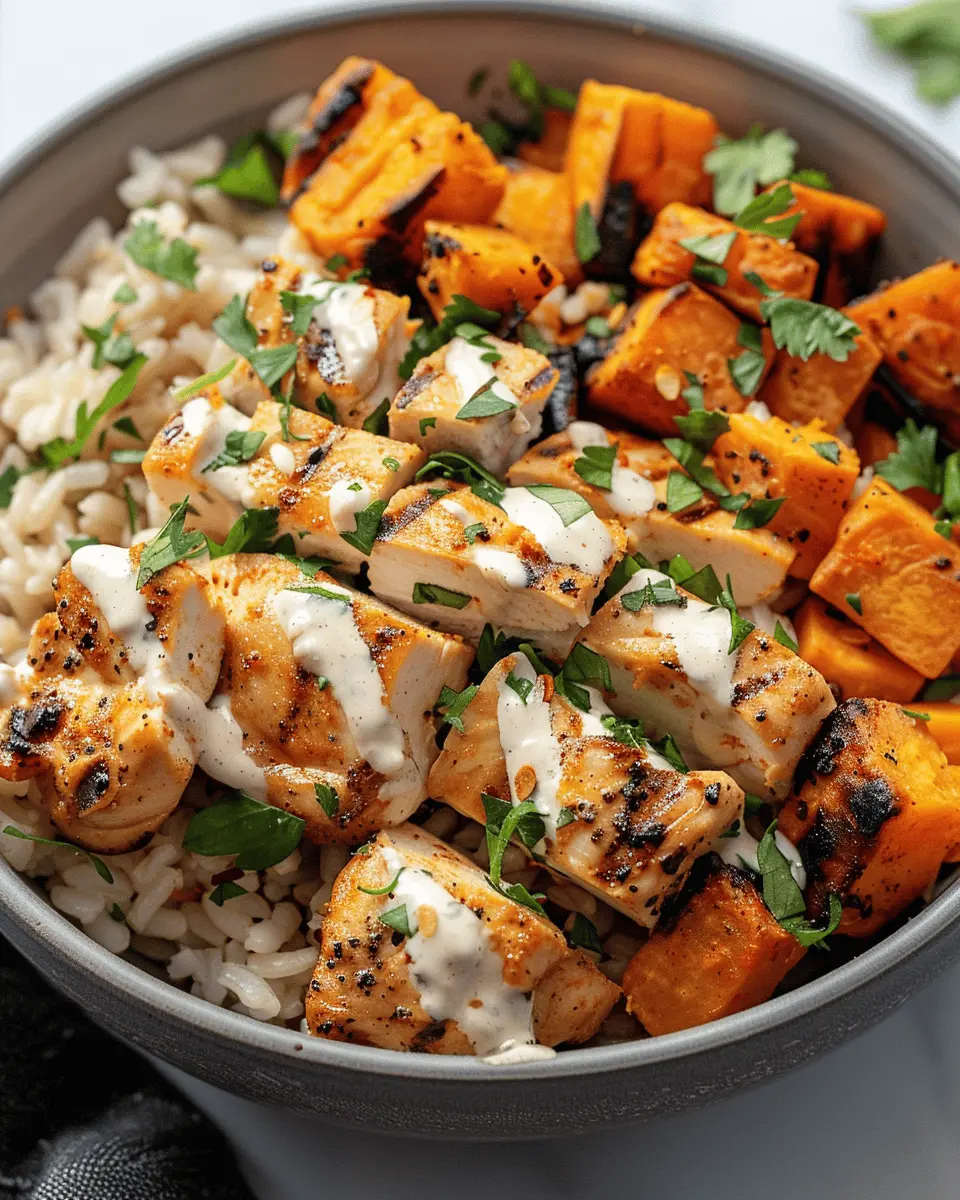 Healthy Chicken Sweet Potato Rice Bowl: A Nourishing Delight for Home Cooks