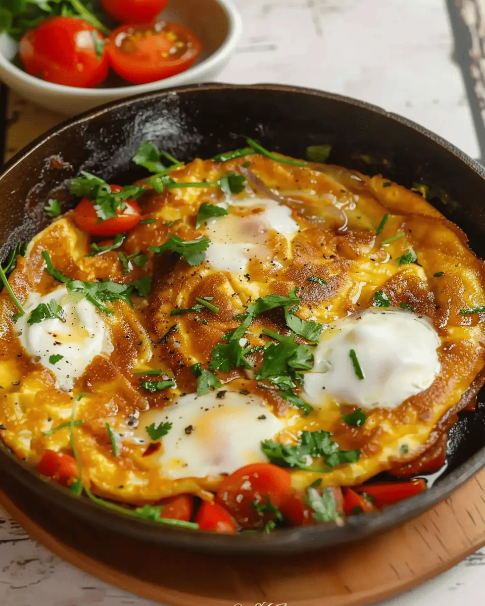 Afgani omelette: Easy Recipe with Turkey Bacon and Chicken Ham