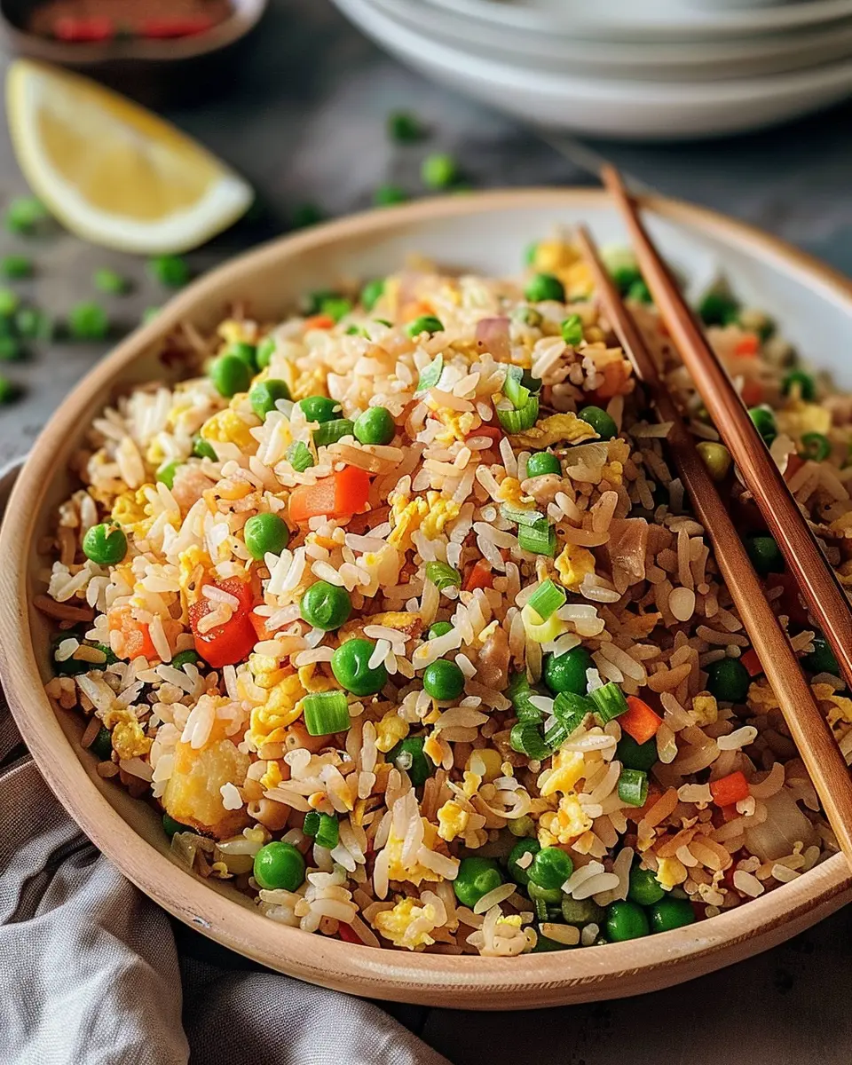 Better Than Takeout Fried Rice: Easy Turkey Bacon & Chicken Ham Delight