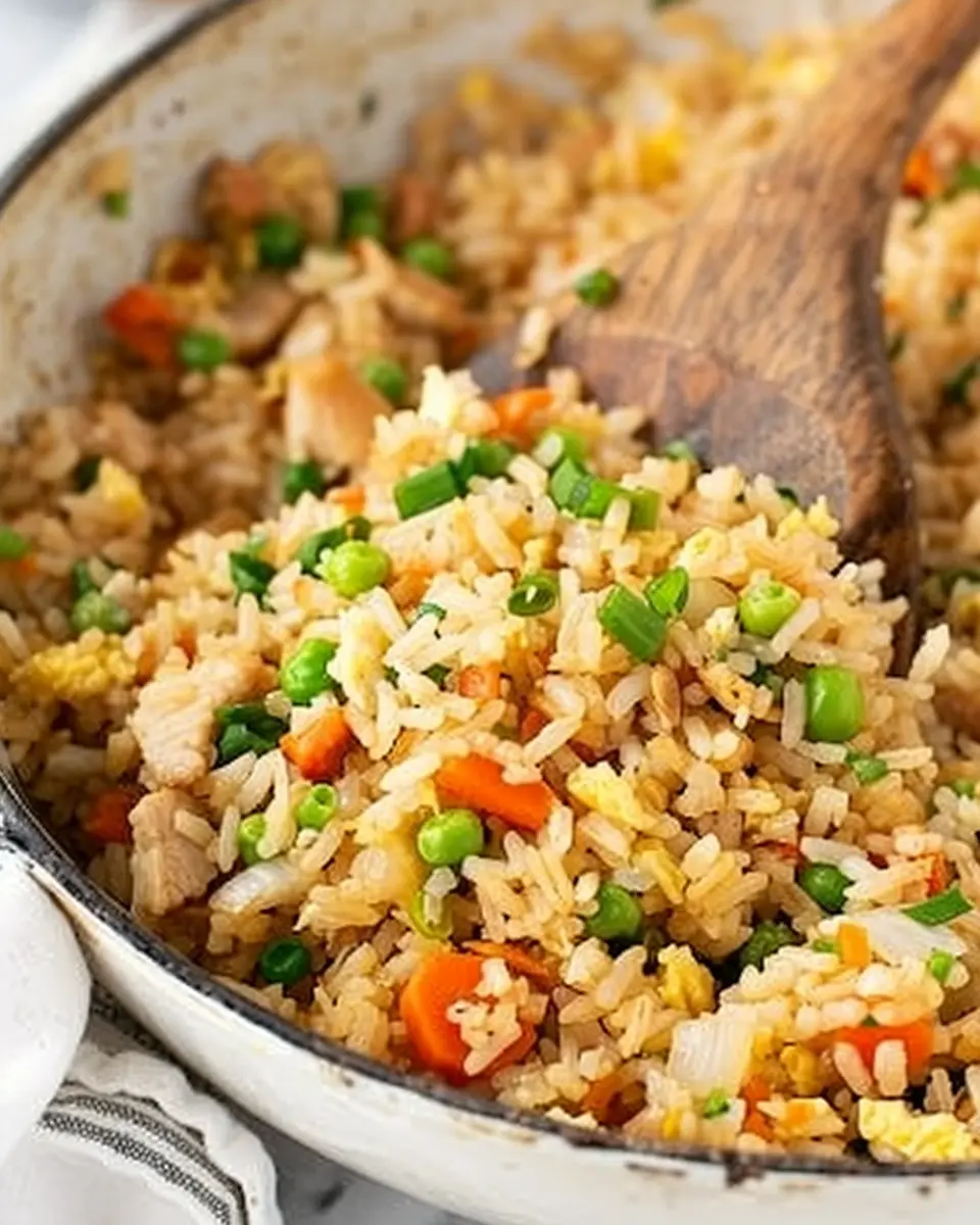 Homemade Fried Rice: Easy Upgrade with Turkey Bacon and Chicken Ham