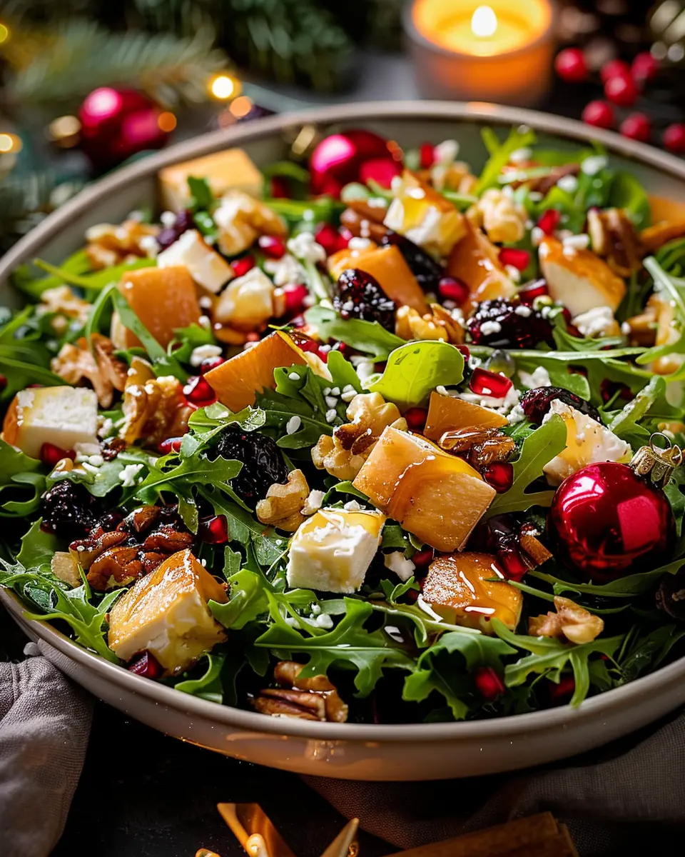 Christmas Salad with Honey Mustard Dressing: A Festive Delight