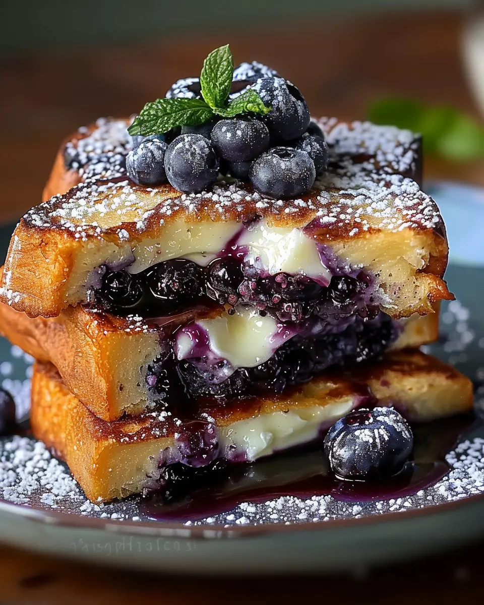 Blueberry Cheesecake Stuffed French Toast: Indulgent Breakfast Delight