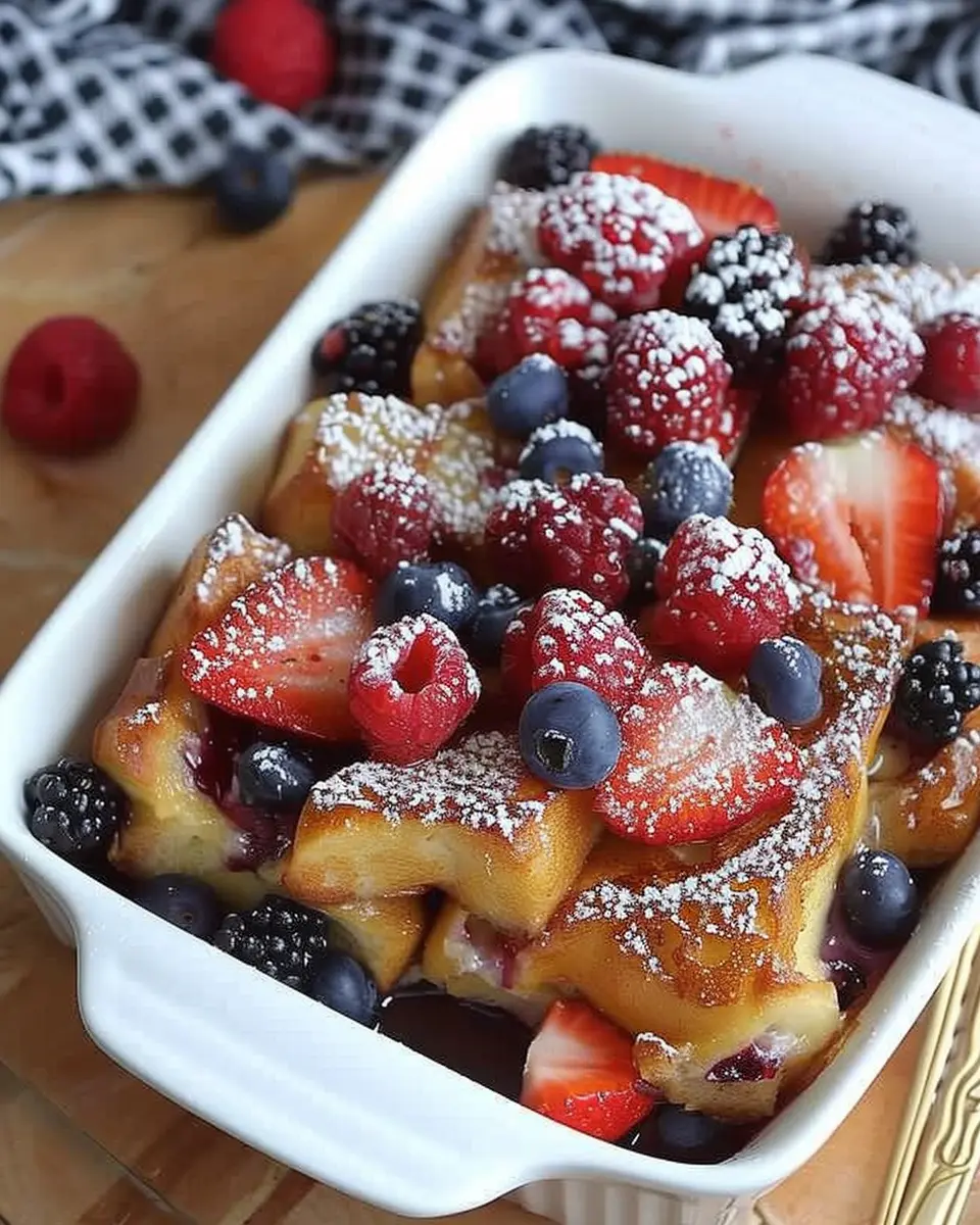 Berry French Toast Casserole: Easy Comfort Food for Everyone