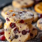 Cranberry Orange Shortbread Cookies Recipe