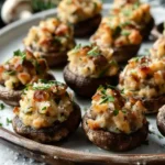 Christmas Stuffed Mushrooms