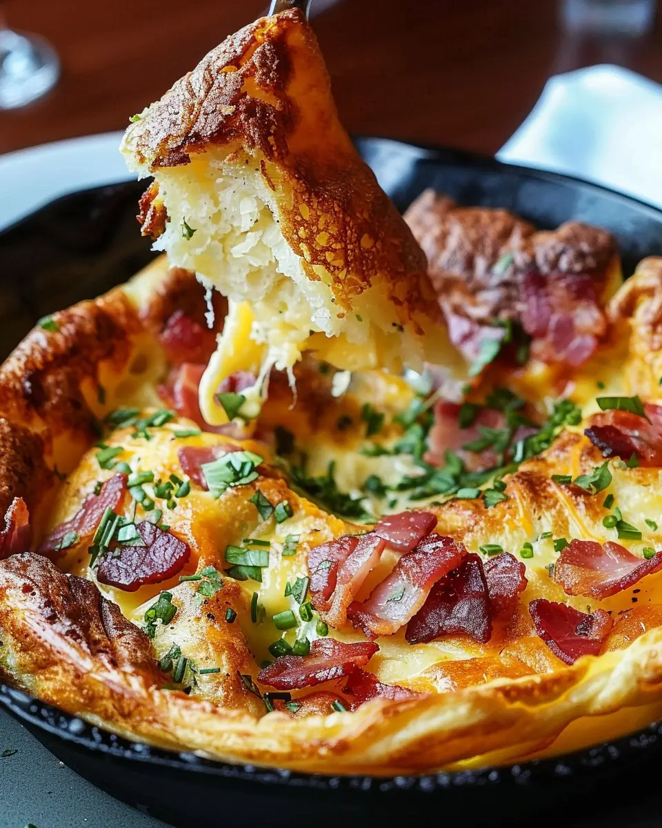 Savory Cheddar Turkey Bacon Dutch Baby: A Deliciously Easy Bake